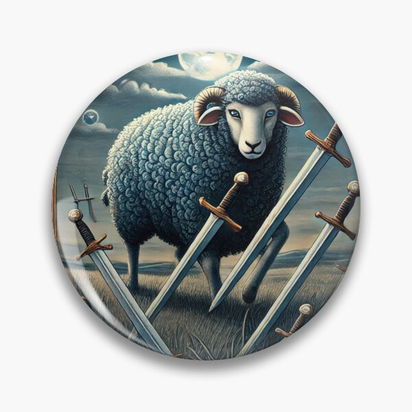 Item preview, Sheepism – Seven of Swords Tarot Card designed and sold by Thpoar.