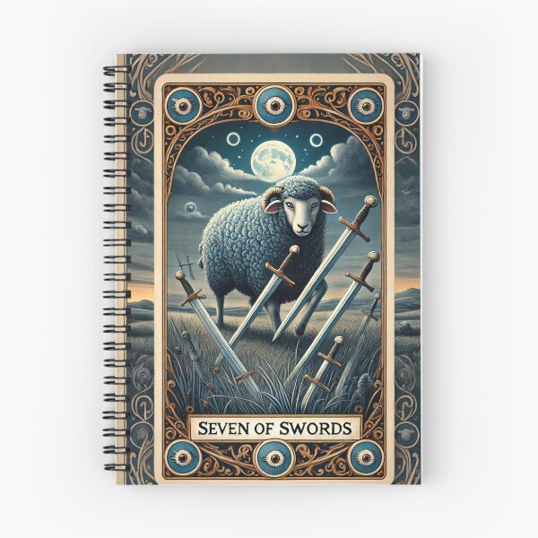 Item preview, Sheepism – Seven of Swords Tarot Card designed and sold by Thpoar.
