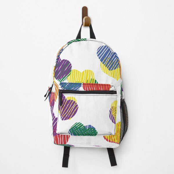 Item preview, Abstract Hearts Rainbow Colored designed and sold by ellenhenry.
