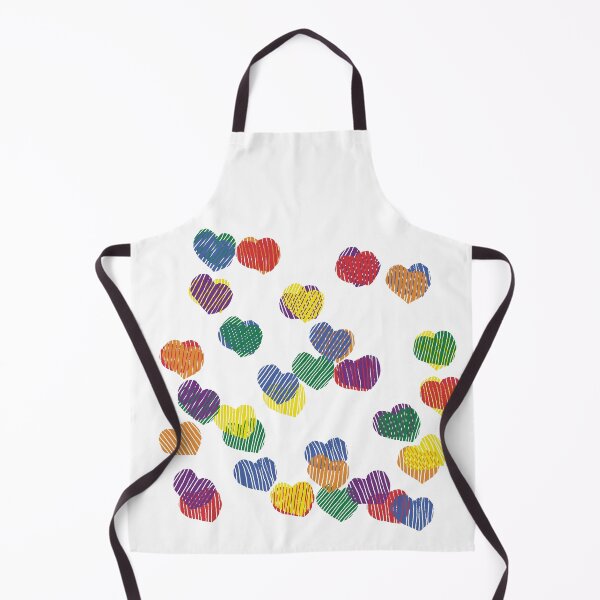 Item preview, Abstract Hearts Rainbow Colored designed and sold by ellenhenry.