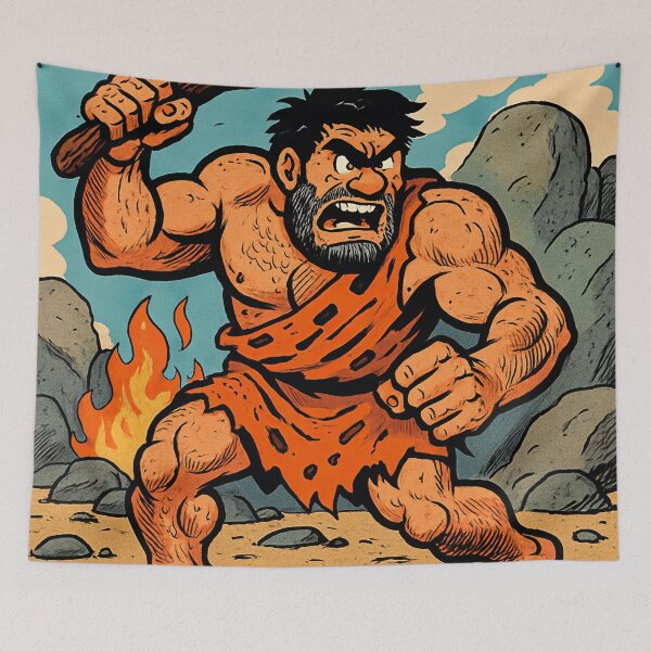 Item preview, caveman | Comics stylCartoone -  designed and sold by ComicsFactory.