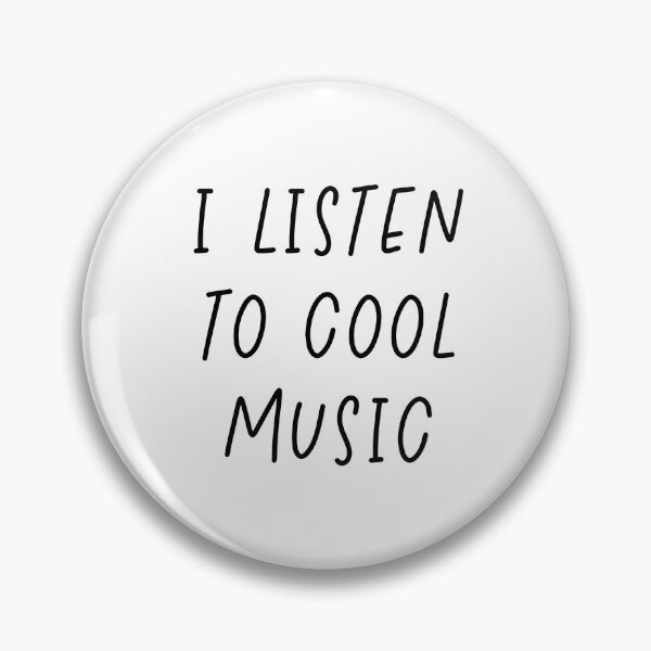 Item preview, I Listen to Cool Music – Minimalist Quote for Music Lovers & Indie Fans designed and sold by imaniko.
