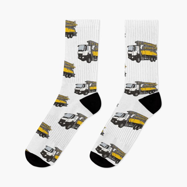 Item preview, Simple Concrete Pump Truck Illustration designed and sold by ElceMare.