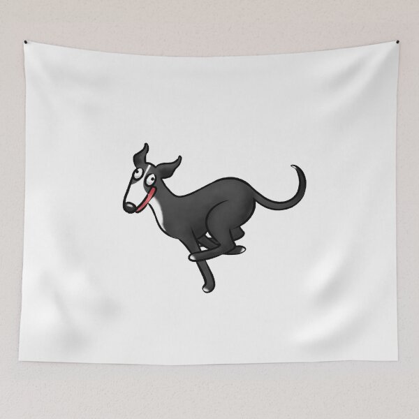 Item preview, Zoomies - Black and White Hound designed and sold by Tessa Draws Stoof.