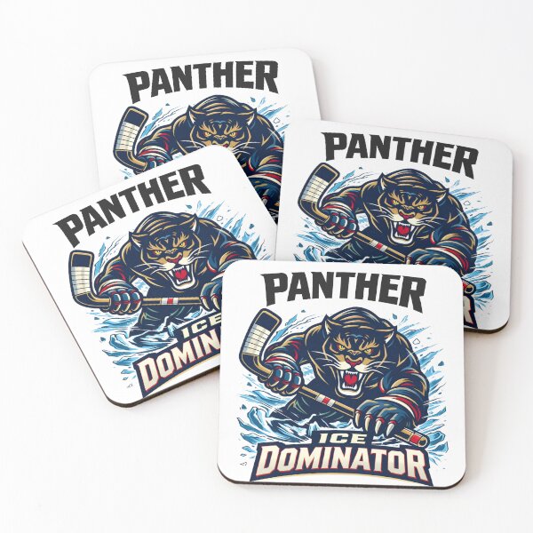 Item preview, Ice Dominator Panther Hockey Mascot Design designed and sold by Graphic Therapist.