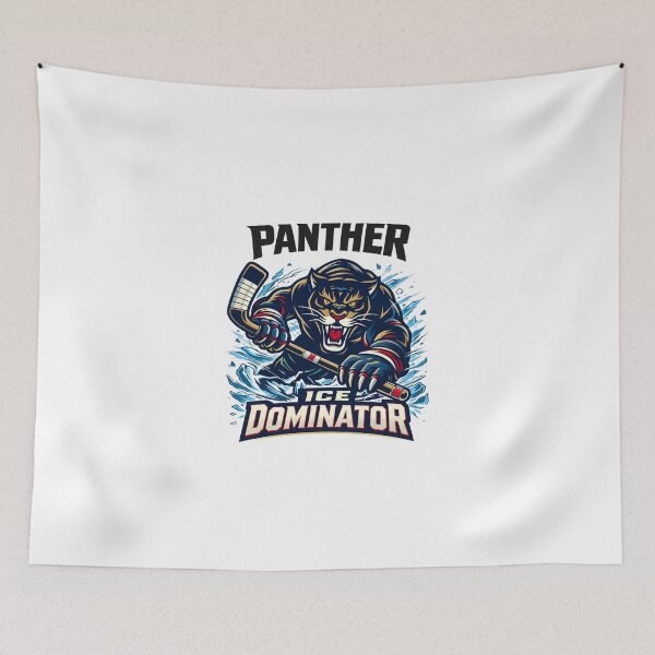 Item preview, Ice Dominator Panther Hockey Mascot Design designed and sold by Graphic Therapist.