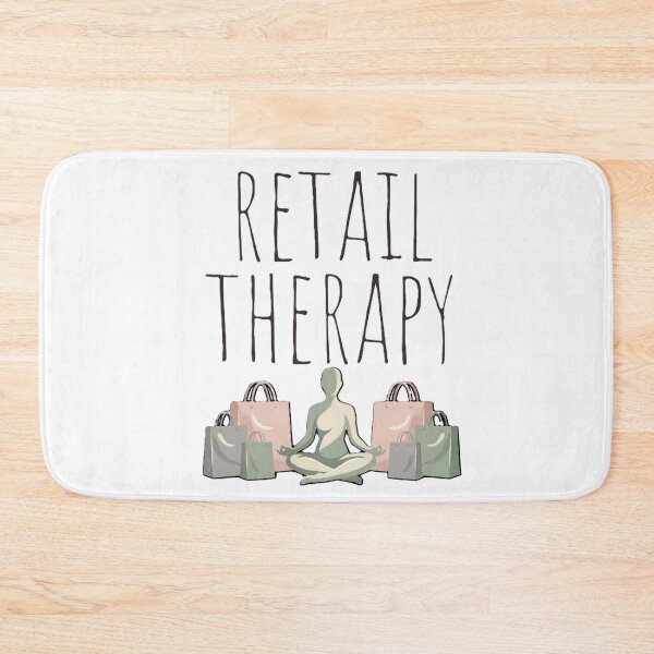Item preview, Retail therapy meditation yoga pose designed and sold by JediKittenWars.