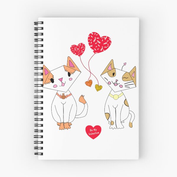 Item preview, Be My Valentine Two Picasso-style Cats. designed and sold by Dinasshop.