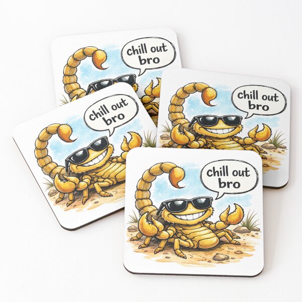 Item preview, #CHILL OUT BRO deathstalker scorpion designed and sold by TIPOTENIOS.