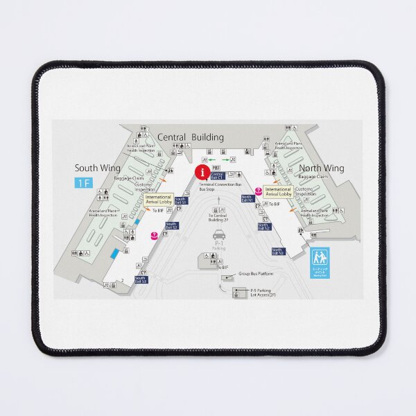 Item preview, TOKYO-HANEDA AIRPORT TERMINAL MAP JAPAN designed and sold by KALEIDOSCOPE UK.