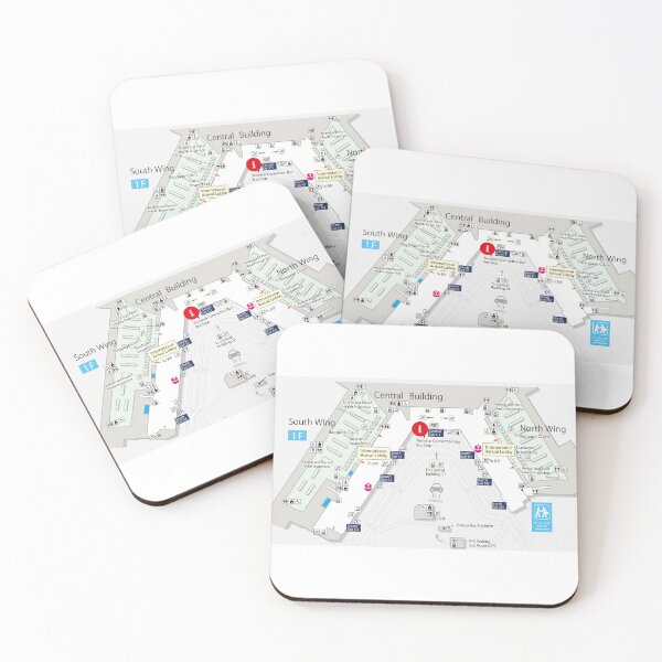 Item preview, TOKYO-HANEDA AIRPORT TERMINAL MAP JAPAN designed and sold by KALEIDOSCOPE UK.