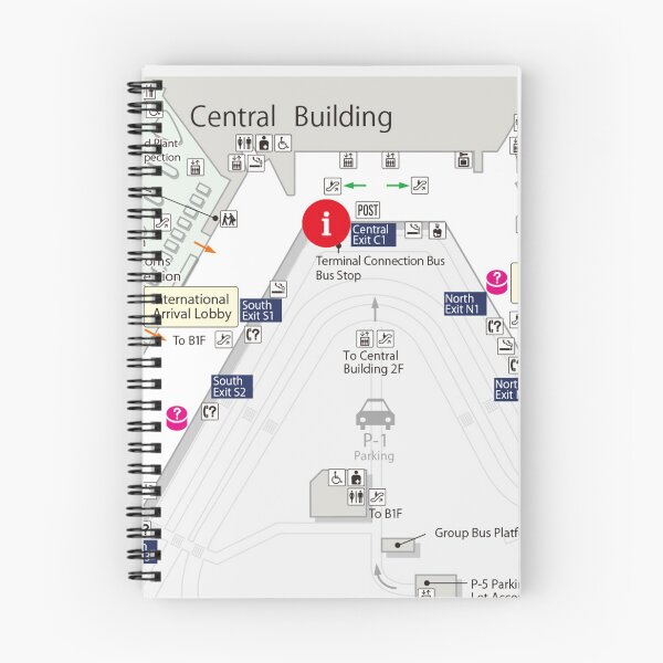 Item preview, TOKYO-HANEDA AIRPORT TERMINAL MAP JAPAN designed and sold by KALEIDOSCOPE UK.