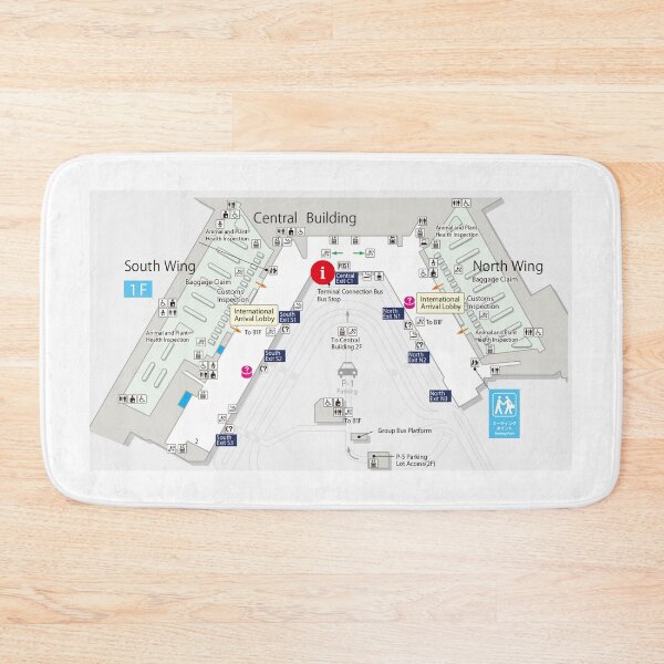 Item preview, TOKYO-HANEDA AIRPORT TERMINAL MAP JAPAN designed and sold by KALEIDOSCOPE UK.