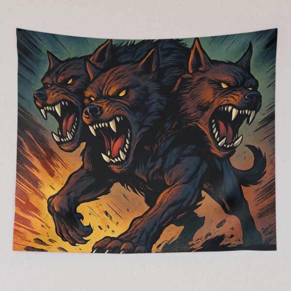 Item preview, Cerberus, fantastic creature | Comics stylCartoone -  designed and sold by ComicsFactory.