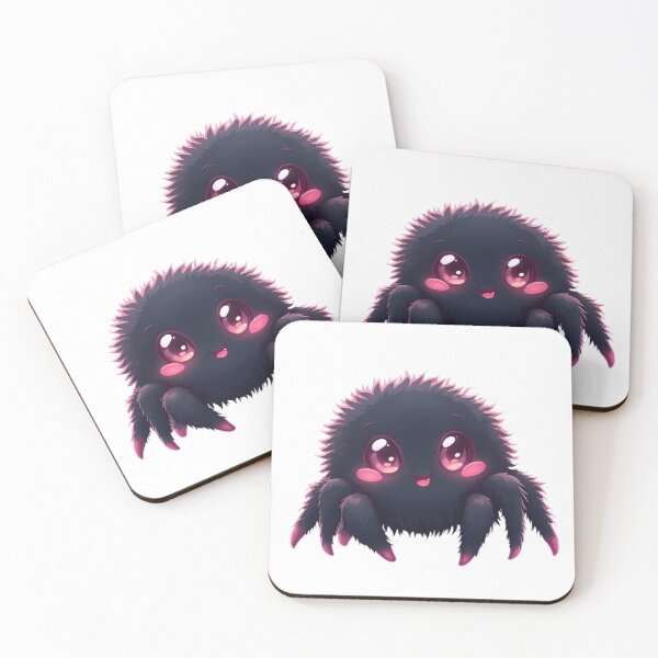 Item preview, Cute Fluffy Spider – Soft Spooky Fantasy Character designed and sold by santi-ia.