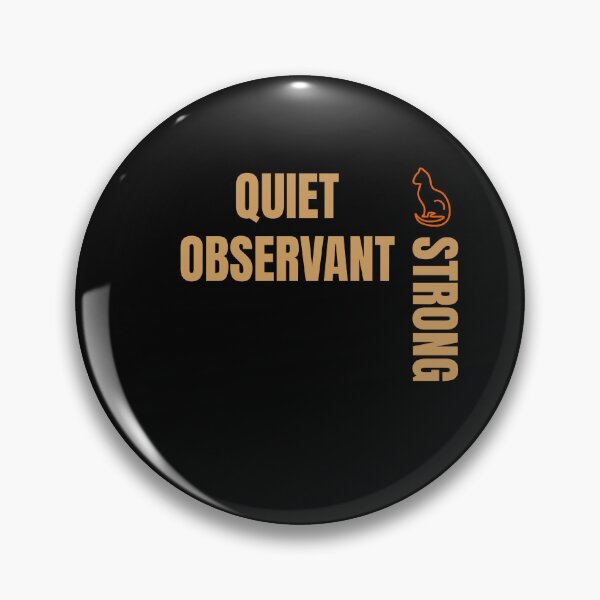 Item preview, Quiet Observant Strong – Cat Symbol Minimal Design designed and sold by GentleStudio.