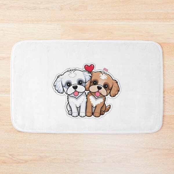 Item preview, Cute Cavoodle Couple in Love – Valentine’s Day Puppy Illustration designed and sold by Crafty Tiger Studio.
