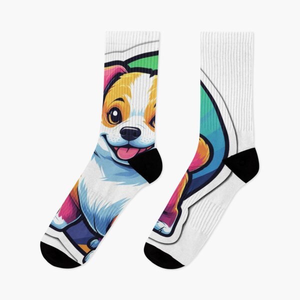 Item preview, Kawaii Rainbow Corgi Dog designed and sold by MiniPrintMagic.