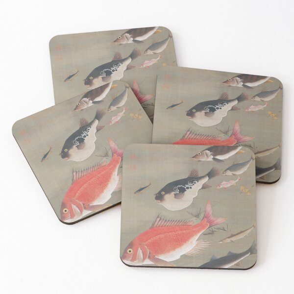 Item preview, School of Fish (Morning) – Ito Jakuchu (1766) designed and sold by HIKARIMi.