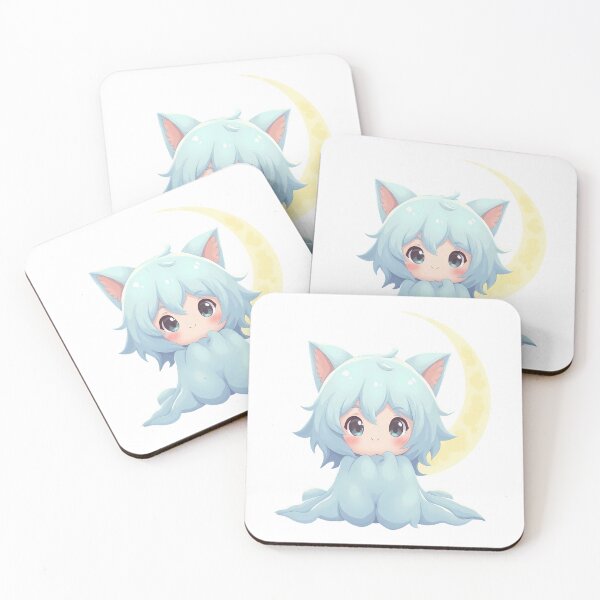 Item preview, Cute Moon Spirit – Cozy Spooky Fantasy Character designed and sold by santi-ia.