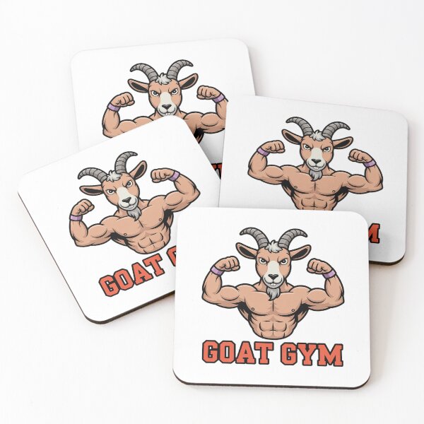 Item preview, funny goat fitness, goat gym body, minimalist design  designed and sold by sowaibur.