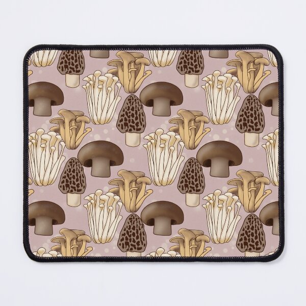 Item preview, Mushrooms on pink designed and sold by BowditchDesigns.