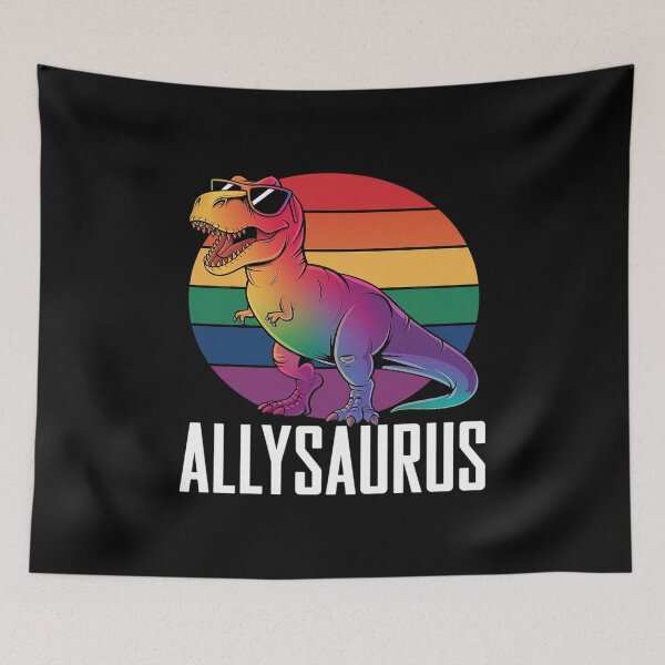 Item preview, Allysaurus Dinosaur T-Rex Rainbow Flag LGBT-Q Pride Month  designed and sold by joyouartArt.