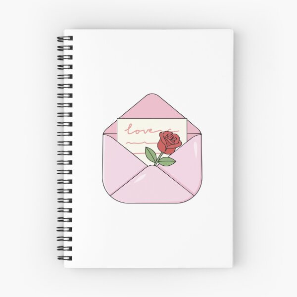 Item preview, Love Letter with Rose – Cute Pink Envelope Sticker Design designed and sold by jenelectra.