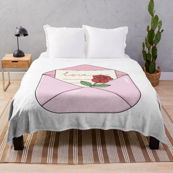 Item preview, Love Letter with Rose – Cute Pink Envelope Sticker Design designed and sold by jenelectra.