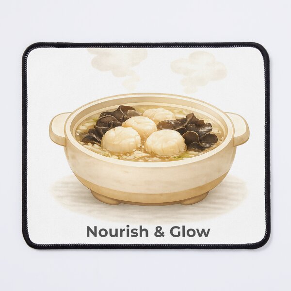 Item preview, Nourish & Glow – Scallop & Kikurage Hot Pot Saishoku-Kenbi – Nabe Wellness #06 designed and sold by Yohei-Studio.