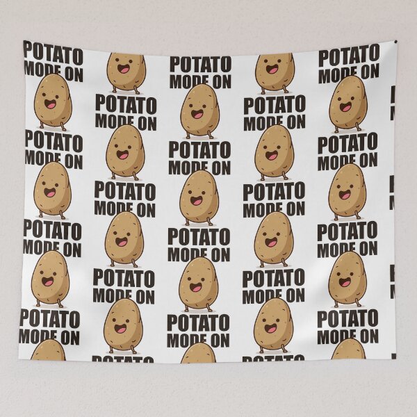 Item preview, Potato Mode On – Lazy Funny Cute Cartoon designed and sold by Taans-Creation.
