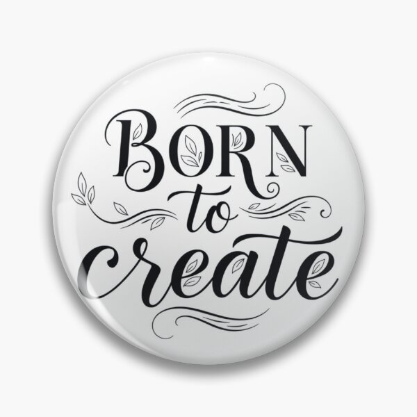 Item preview, "Born to Create" Inspirational Quote Art Print | Studio Wall Decor for Artists & Makers designed and sold by Raj-Designs.
