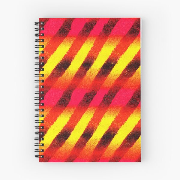 Item preview, Neon Diagonal Warning Stripes Gradient Pattern designed and sold by bubblegoth.