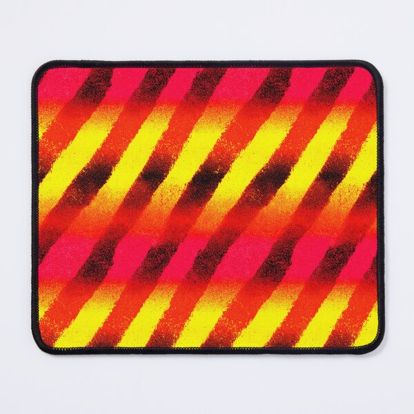 Item preview, Neon Diagonal Warning Stripes Gradient Pattern designed and sold by bubblegoth.