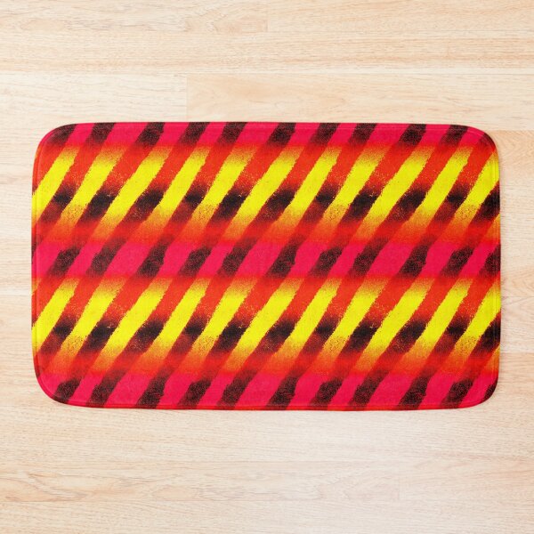 Item preview, Neon Diagonal Warning Stripes Gradient Pattern designed and sold by bubblegoth.