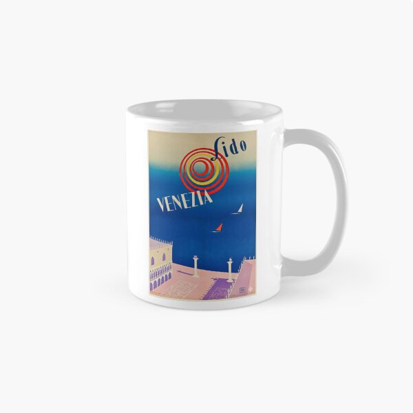Item preview, Vintage Venezia Lido Art Deco Travel Poster designed and sold by CharlieDesings.