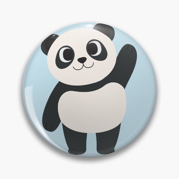 Item preview, Cute Panda Waving with a Smile. designed and sold by Artilura.