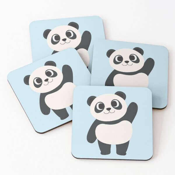 Item preview, Cute Panda Waving with a Smile. designed and sold by Artilura.