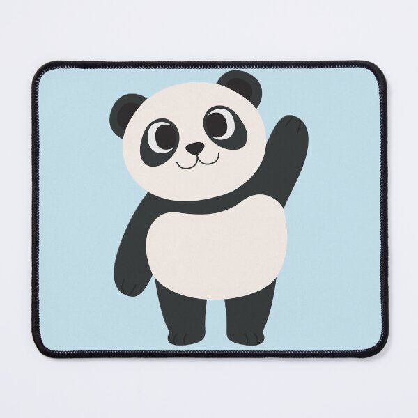 Item preview, Cute Panda Waving with a Smile. designed and sold by Artilura.