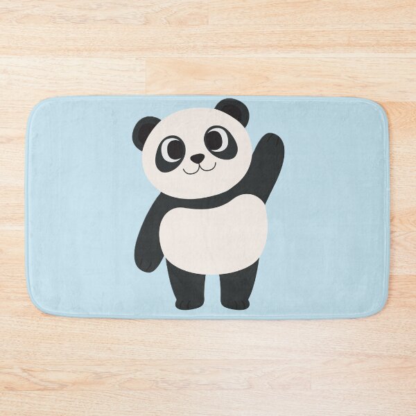 Item preview, Cute Panda Waving with a Smile. designed and sold by Artilura.