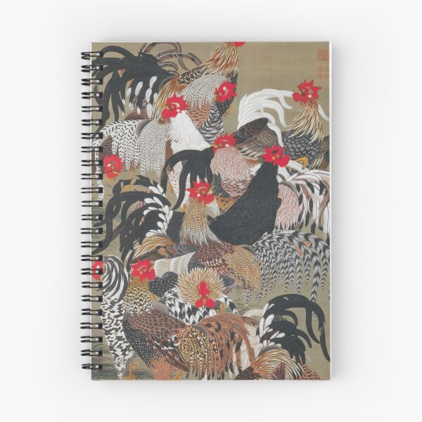 Item preview, Flock of Roosters – Ito Jakuchu (1765) designed and sold by HIKARIMi.