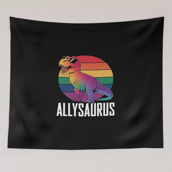 Item preview, Allysaurus Dinosaur T-Rex Rainbow Flag LGBT-Q Pride Month  designed and sold by DigitaldeligArt.