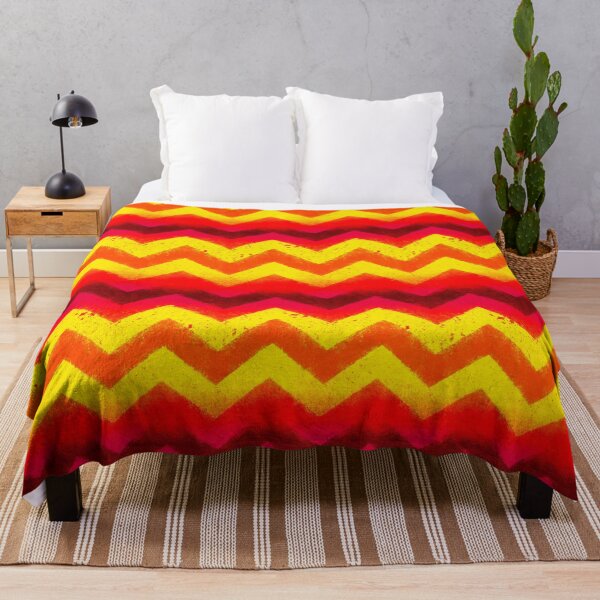 Item preview, Neon Lava Ombre Chevron Pattern designed and sold by bubblegoth.