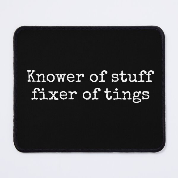 Item preview, knower of stuff fixer of things, Funny Handyman Dad Gift designed and sold by PrintItStudio.