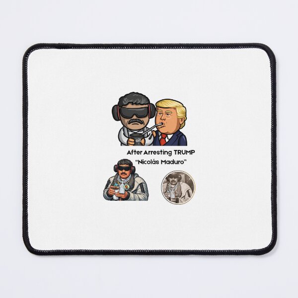 Item preview, Political Satire Cartoon Art – After Arresting Trump | Nicolás Maduro Style Illustration designed and sold by D11 Trader.