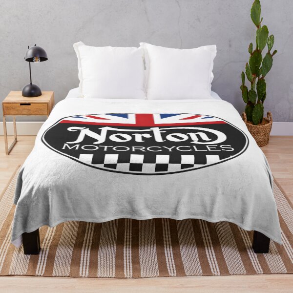 Item preview, Norton Motorcycles Vintage British Heritage Logo with Union Jack designed and sold by CharlieDesings.