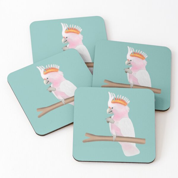 Item preview, Danvant- Pink cockatoo eating peanuts designed and sold by Daniel Vasco.