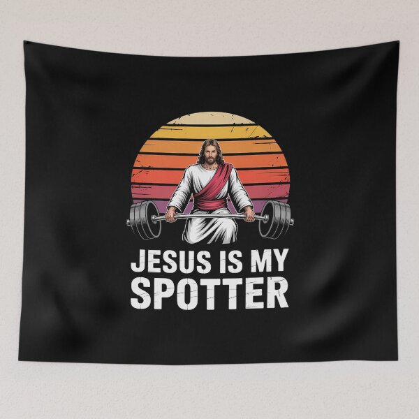 Item preview, Gym Jesus Christian Workout Lifting designed and sold by TikCore.