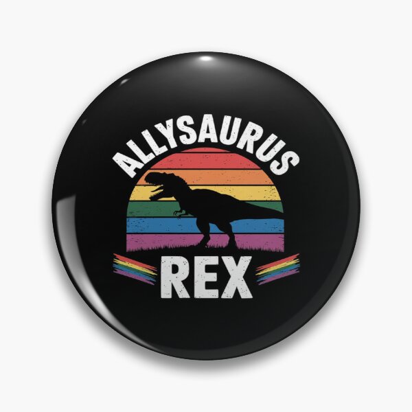 Item preview, Allysaurus Rex - Dinosaur Rainbow Flag LGBT Pride Ally  designed and sold by MarkLeedsArt.