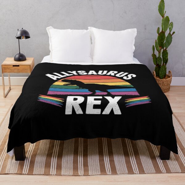 Item preview, Allysaurus Rex - Dinosaur Rainbow Flag LGBT Pride Ally designed and sold by MarkLeedsArt.